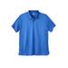 Men's Big & Tall No Sweat Polo by KingSize in Cobalt Blue Mesh (Size XL)