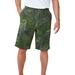 Men's Big & Tall 10" Flex Full-Elastic Waist Chino Shorts by KingSize in Olive Leaf (Size 38)