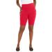 Plus Size Women's Everyday Stretch Cotton Bike Short by Jessica London in Vivid Red (Size 14/16)