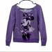 Disney Tops | Disney Parks Mini Mouse Purple Sweatshirt Womans Xs | Color: Purple | Size: Xs