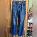 American Eagle Outfitters Jeans | Euc Ae High-Waisted Artist Flare Jean Sz 0 Short | Color: Blue | Size: 0
