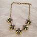 J. Crew Jewelry | J.Crew Grey Green Blue Rhinesontes Cystasl Pave Cluster Statment Necklace | Color: Blue/Green | Size: Os