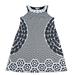 Anthropologie Dresses | Anthropologie Aryeh Dress Womens Size Large Black White Geometric Sleeveless | Color: Black/Tan/White | Size: L