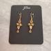 J. Crew Jewelry | New J.Crew Gold Rhinestones Crystals Cluster Drop Dangle Statement Earrings | Color: Gold | Size: Os