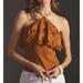 Anthropologie Tops | Anthropologie Ruffled Halter Tank | Color: Brown | Size: Xl