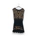 Free People Dresses | Free People Black Gold Sheer Floral Embroidered Sleeveless Tunic Dress | Color: Black/Gold | Size: S