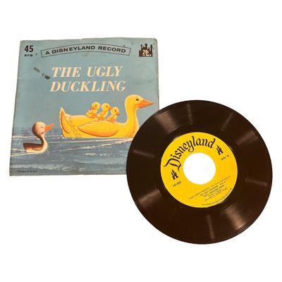 Disney Media | A Disneyland Record The Ugly Duckling 45rpm 1967 Walt Disney Productions | Color: Yellow | Size: Os