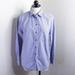 J. Crew Tops | J.Crew Women's Xs Blue Striped Cotton Button-Up Collared Boyfriend Dress Shirt | Color: Blue | Size: Xs