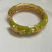 J. Crew Jewelry | J. Crewgreen/Yellow Enameled Seahorse Hinged Bracelet | Color: Green/Yellow | Size: 2.5 In. X 2.25 In.