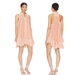 Free People Dresses | Free People X Revolve Be Real Mini Dress Tunic In Pink Nwot Small Oversized $128 | Color: Cream/Pink | Size: S