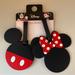 Disney Storage & Organization | Disney Mickey Mouse & Minnie Mouse Luggage Tags, Set Of 2 | Color: Black/Red | Size: Os