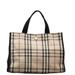 Burberry Bags | Burberry Nova Check Handbag Tote Bag Beige Black Canvas Women's Burberry | Color: Black | Size: Os