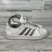 Adidas Shoes | Adidas Womens Cloudfoam 28y001 White Casual Shoes Sneakers Size 6 | Color: Silver | Size: 6