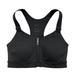 Nike Intimates & Sleepwear | Nike Dri-Fit Sports Bra Womens Xs Black Racerback Front Zip Gym Running Athletic | Color: Black | Size: Xs
