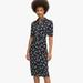 Kate Spade Dresses | Kate Spade Dandelion Floral Button Down Dress Womens Size 4 | Color: Black/White | Size: 4