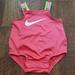 Nike Swim | Nike Baby Girl Swim One Piece Snaps Pink Pool Beach Neon Rainbow Straps Baby 3m | Color: Pink/White | Size: 3mb