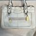 Coach Bags | Coach Pebbled White Leather Tote | Color: Silver/White | Size: Os