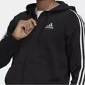 Adidas Jackets & Coats | Adidas Essentials Fleece 3-Stripes Full-Zip Hoodie Men's. | Color: Black | Size: L