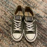 Converse Shoes | Converse All Star Low Green Canvas Skate Shoes Women Size 7.5 | Color: Green | Size: 7.5