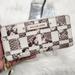 Michael Kors Bags | Michael Kors Basket Vivian Snakeskin Embossed Large Zip Wallet/Wristlet | Color: Brown/Cream | Size: Os