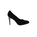 Delman Shoes Heels: Slip-on Stilleto Cocktail Party Black Shoes - Women's Size 10 1/2 - Almond Toe