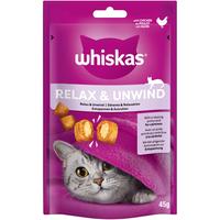 8x 45g Whiskas Snacks Relax & Unwind Huhn Katzensnacks