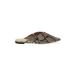 Trafaluc by Zara Mule/Clog: Tan Snake Print Shoes - Women's Size 38 - Pointed Toe