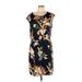 The Limited Casual Dress - Sheath: Black Floral Dresses - Women's Size Large