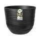 elho Fuente Rings Round 47 - Flower Pot for Indoor & Outdoor - Ø 46.5 x H 38.4 cm - Black/Onyx Black