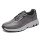 Rockport Men's Reboundx Ubal Sneaker, Steel Grey Leather, 11 UK