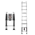 DameCo Telescopic Ladder One-Button Extension Ladder with Detachable Hook, 2.1m/2.7m/3.3m/3.9m/4.2m4.6m/5m, Retraction Collapsible Ladders for Indoor& Outdoor (Size : 3.9m/12.8ft) interesting