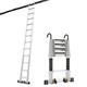 Portable Extension Ladder Telescopic Ladder Telescoping Ladder, Heavy Duty Multi-Purpose Aluminum Extension Folding Ladder with Hooks, 1.8/2.5/3.2/3.9/4.6/5.3 m Tall (Size : 3.9m/12.8ft) interesting