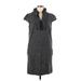 Ann Taylor LOFT Casual Dress - Sweater Dress: Gray Tweed Dresses - Women's Size 8