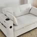 54"W Modern Chenille Sleeper Sofa,Sofa Bed with Storage Armrests and Side Pockets, Adjustable Backrest and Lumbar Pillow