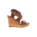 Joie Wedges: Brown Solid Shoes - Women's Size 39 - Open Toe