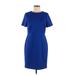 The Limited Casual Dress - Sheath: Blue Solid Dresses - Women's Size 4