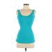 Lululemon Athletica Active Tank Top: Teal Solid Activewear - Women's Size 6