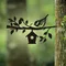 CIFBUY Piquet de jardin avec Silhouette en métal de moineau, Art de cour en métal, décorations d'arbre de jardin, décoration extérieure de patio de jardin d'arrière-cour