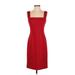 Worth New York Casual Dress - Sheath: Red Solid Dresses - Women's Size 2