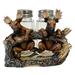 De Leon Collections Polyresin Baby Moose Calf land Forest Branch Salt & Pepper Shaker Holder Set Glass in Black/Brown | Wayfair 14618