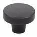 Emtek Rustic Modern Round Cabinet Knob 1-3/4" Metal in Black | 1.38 H x 1.38 W x 1.25 D in | Wayfair 86660FB