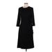 Banana Republic Casual Dress - Midi: Black Solid Dresses - Women's Size Medium