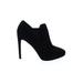 Nine West Heels: Slip-on Stilleto Minimalist Black Print Shoes - Women's Size 9 - Almond Toe