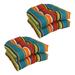 Rosalind Wheeler Indoor/Outdoor 20" Wicker Chair Cushions Set Polyester in Orange/Blue/Brown | Wayfair 90CC71F13C2443409A21FE4DDD6736AA