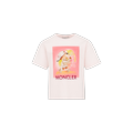 MONCLER ENFANT Tennis Motif T-Shirt, Pink, Size: 10Y