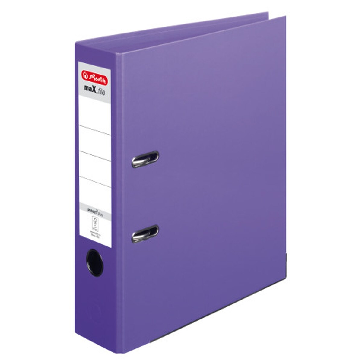 Herlitz Ordner maX.file protect plus 10834414 A4 80mm PP violett Image