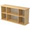 bümö Regal-Sideboard Ahorn, Büro Standregal & Kommode für 2 Ordnerreihen - Bücherregal klein 166 cm breit, Aktenregal für Ordner & Bücher, kleines