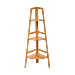 FIVE Eckregal aus Bambus mit 3 Ebenen Sicela Image