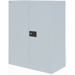 BISLEY Universal Flügeltürenschrank abschließbar - Stahlschrank mit 3-Punkt-Schloss & Flügeltüren - Aktenschrank aus Metall mit 1 Fachboden für 2 Image