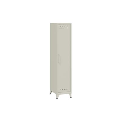 Bisley Fern Locker Garderobenschrank aus Metall | Spind mit Kleiderstange & Hutfachboden im Retro-Instustrial Design in verkehrsweiß Image
